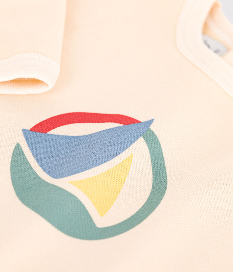 Baby-Sweatshirt aus Molton naturfarben AVALANCHE