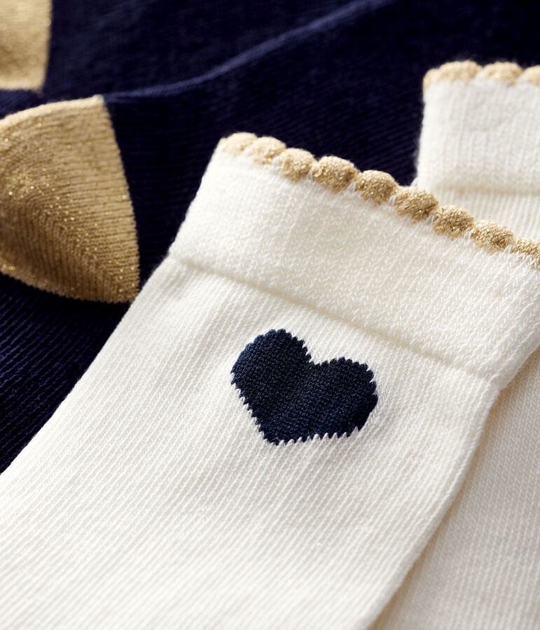 2er-Set Kindersocken f&uuml;r M&auml;dchen vielfarbig