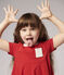 Kurzärmeliges Kinder-Kleid aus Jersey für Mädchen rot TERKUIT