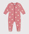 Strampler aus Nicki mit Herzmotiv rosa ROSEWOOD/ MARSHMALLOW