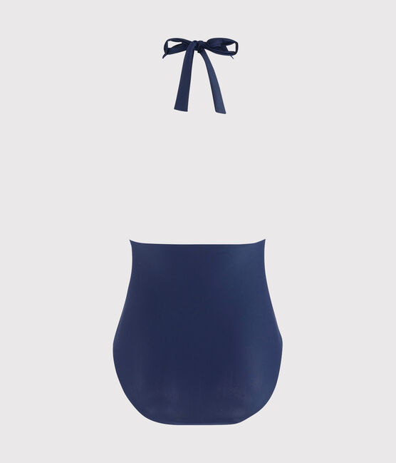 Damen-Badeanzug aus recyceltem Material blau SMOKING