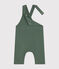 Lange Baby-Latzhose aus Molton grün CROCO