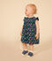 Ärmelloses Babykleid aus leichtem Jersey blau MEDIEVAL/weiss MULTICO