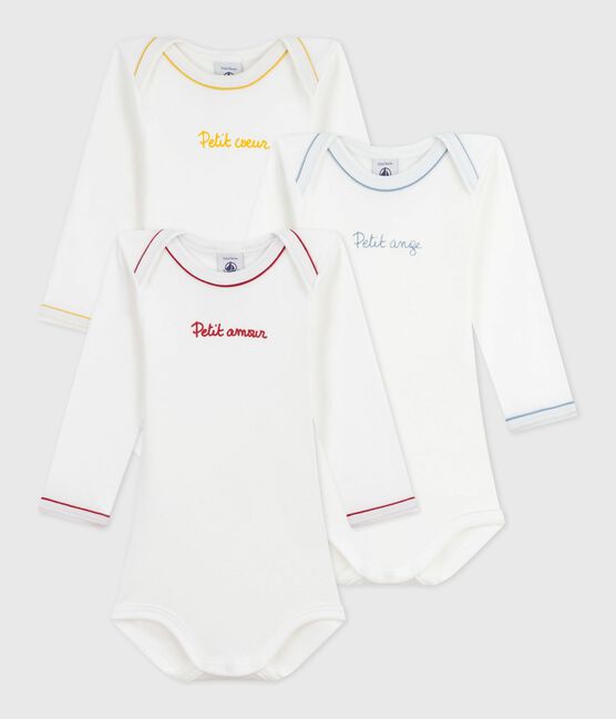 Langärmeliges Set Baby-Bodys aus Baumwolle mit Schriftzug  variante 1