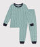 Kinder-Pyjama aus aufgerautem Molton mit Waschbär-Motiv PAUL/ MULTICO