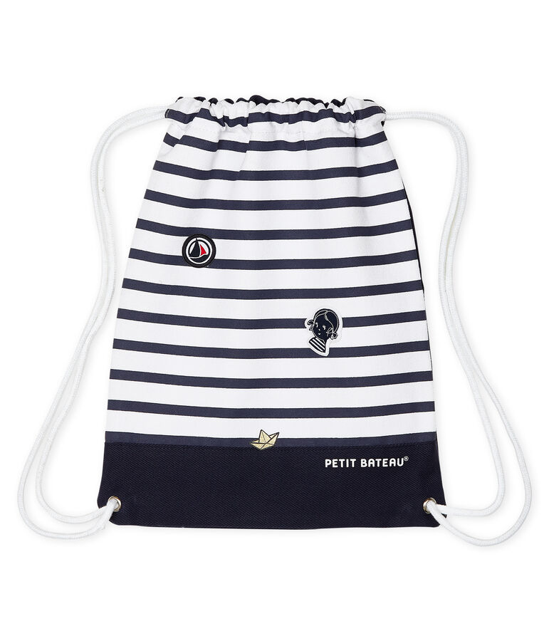 Rucksack blau ABYSSE/beige COQUILLE