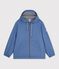 Kurze Damen-Regenjacke blau