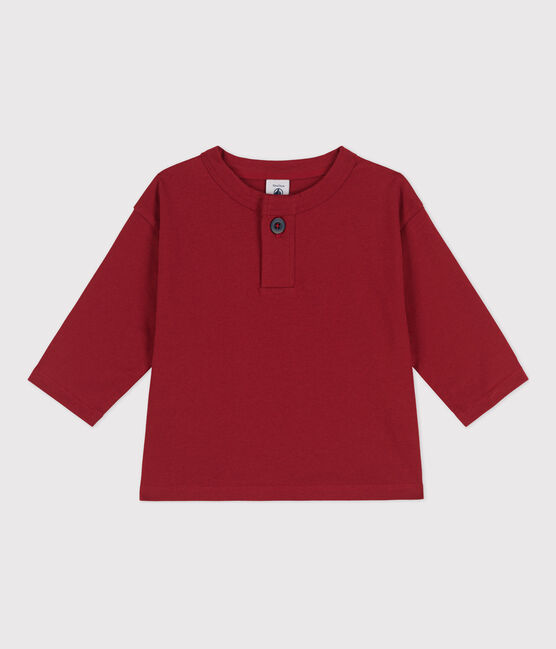 Langärmeliges Baby-T-Shirt aus Baumwolle STOP