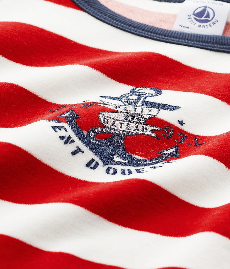 Jungen-Schlafanzug mit Ankermotiv blau SMOKING/rot FROUFROU/ LAIT