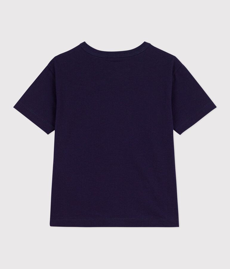 Kurz&auml;rmeliges Kinder T-Shirt aus Baumwolle blau