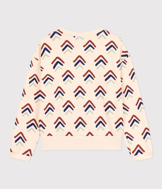 Damen-Sweatshirt aus Molton weiss AVALANCHE/ MULTICO