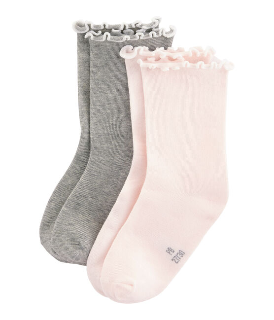 Set aus 2 Paar Kinderstrümpfen Mädchen variante 2