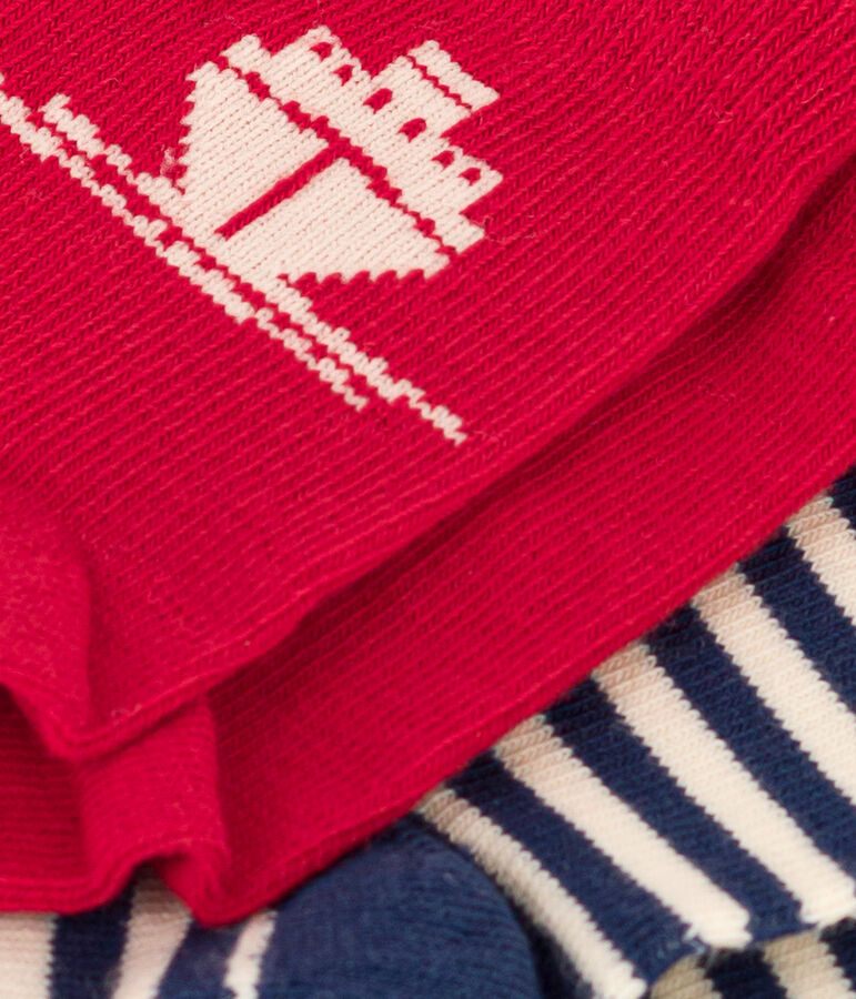 2er-Set Babysocken aus Baumwolljersey mit Hafenmotiv vielfarbig