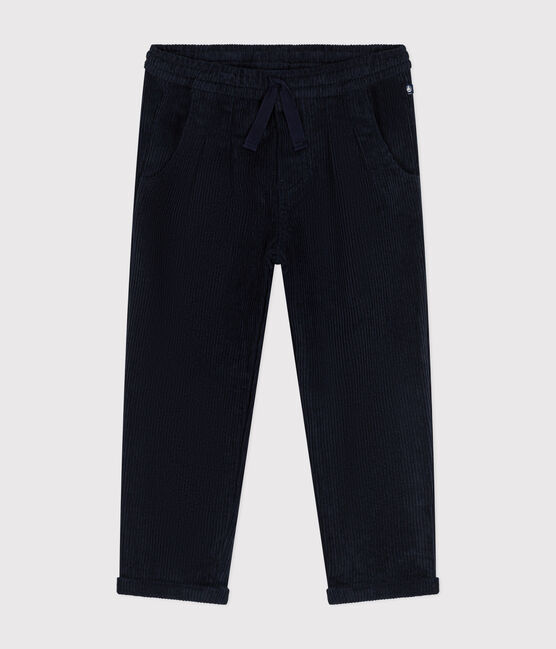 Kinder-Cordhose für Jungen blau SMOKING