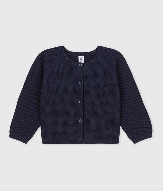 Kinder-Cardigan aus Baumwolle für Mädchen blau SMOKING