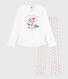 Kinder-Pyjama aus Baumwolle mit Blumenmotiv