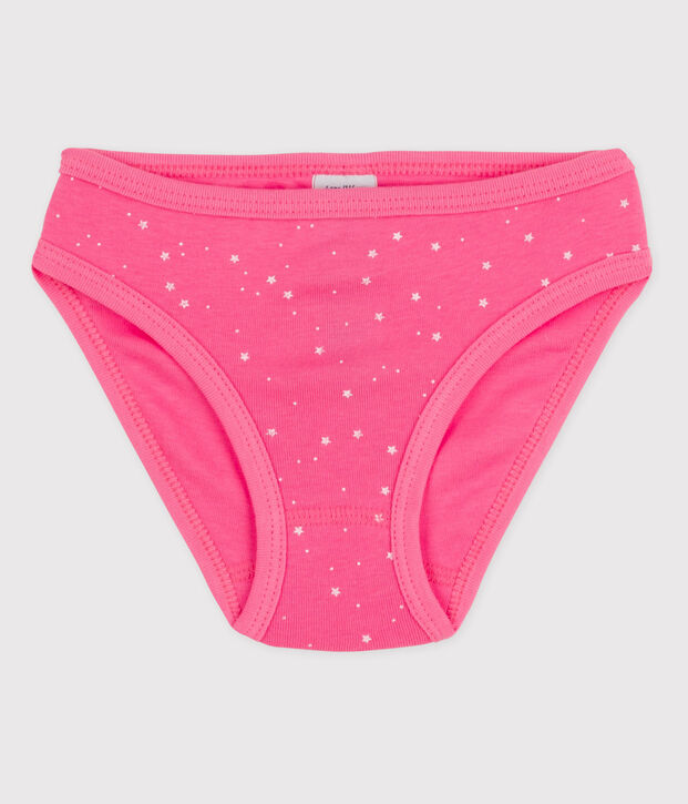 Baumwollh&ouml;schen f&uuml;r kleine M&auml;dchen rosa/weiss