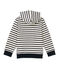 Sweat zippé garçon en jersey lourd beige COQUILLE/blau SMOKING