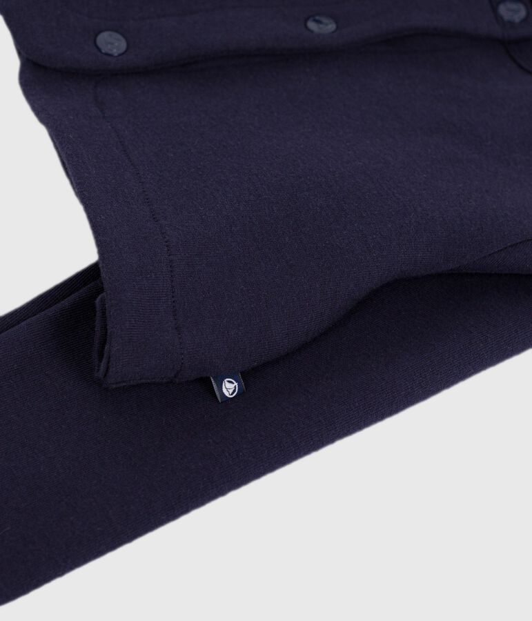 Kinder-Cardigan aus einfarbiger Baumwolle blau