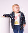 Ikonische Baby-Regenjacke mit Herzmotiv blau/vielfarbig