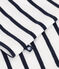 Lang&auml;rmeliges Baby-T-Shirt aus Baumwolle weiss/blau