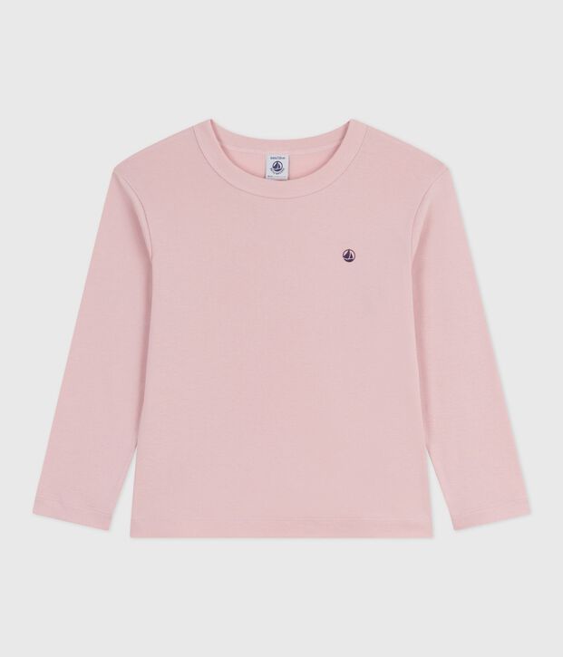 Lang&auml;rmeliges Kinder-T-Shirt aus einfarbiger Baumwolle JOLI