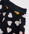 Kinderrock aus gestepptem Doppeljersey für Mädchen blau SMOKING/weiss MULTICO
