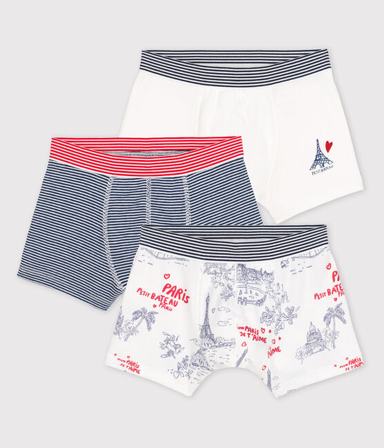 3er-Set Boxershorts aus Baumwolle mit Ringelstreifen für Jungen variante 1