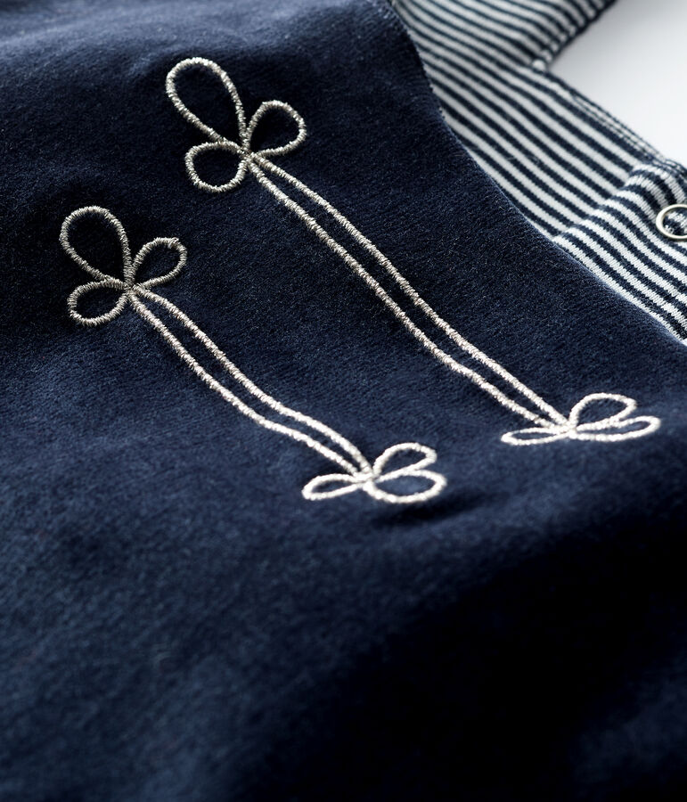 Langer Baby-Overall f&uuml;r Jungen blau SMOKING