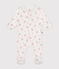 Strampler aus Baumwolle mit Blumenmotiv weiss MARSHMALLOW/weiss MULTICO