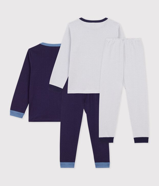 Set Kinder-Pyjamas aus bedruckter Baumwolle vielfarbig
