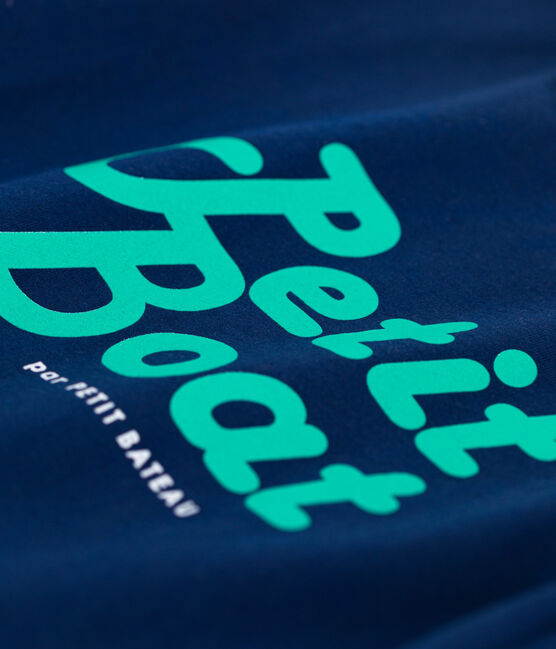 Kurzärmeliges T-Shirt aus Baumwolle für Jungen blau MEDIEVAL