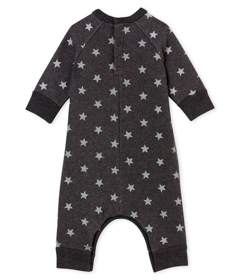 Langer Baby Jungen Overall mit Print schwarz CITY/grau GRIS