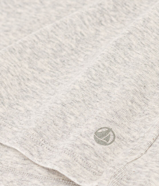 T-Shirt L’ICONIQUE aus Baumwolle mit rundem Ausschnitt für Damen grau BELUGA CHINE
