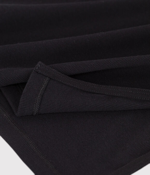 Damen Tanktop-Kleid in Midil&auml;nge aus Baumwolle schwarz