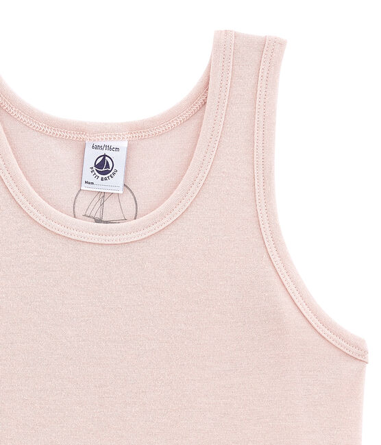 Mädchen Unterhemd aus Wolle/Baumwolle rosa JOLI