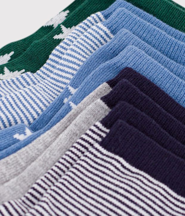5er-Set Baby-Socken aus Baumwolle mit Sternen und Streifen vielfarbig