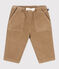 Baby-Hose aus einfarbigem Fein-Cord beige ROCHE CLAIR