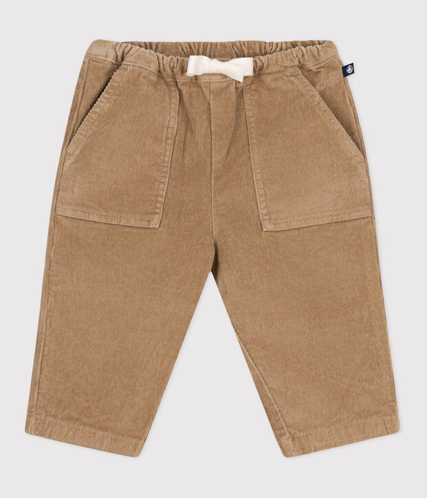 Baby-Hose aus einfarbigem Fein-Cord beige