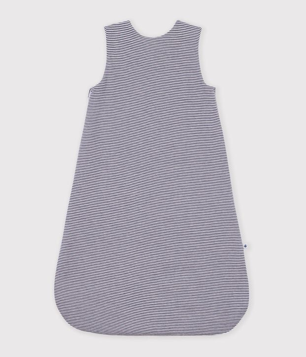 Babyschlafsack aus Baumwolle mit Streifen TOG-Wert 2 blau/weiss