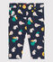 Baby-Hose aus Velours. blau SMOKING/weiss MULTICO