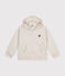 Kinder-Hoodie mit Reißverschluss aus gestepptem Doppeljersey beige MONTELIMAR CHINE