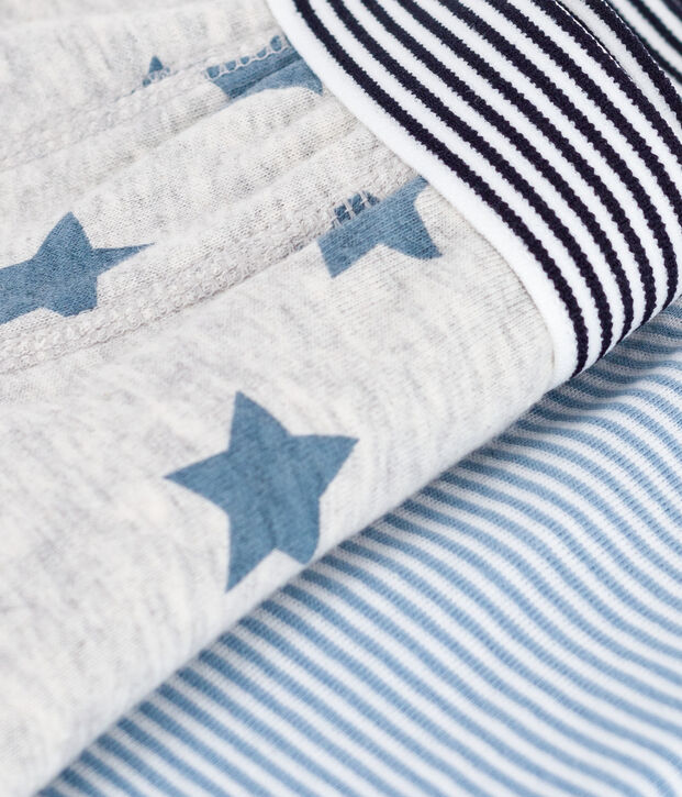 Set Kinder-Boxershorts aus Baumwolle mit Sternenmotiv vielfarbig