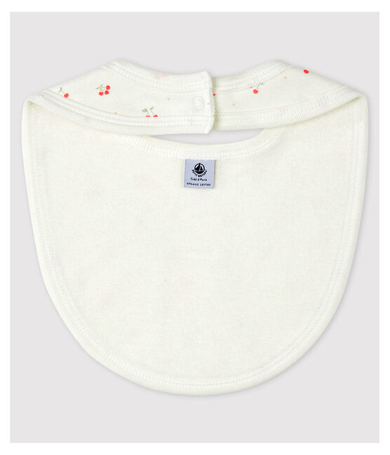Baby-Lätzchen aus Bio-Baumwolle weiss MARSHMALLOW/weiss MULTICO