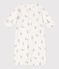Bedruckter Kombi-Overall aus Baumwolle weiss MARSHMALLOW/grau GRIS