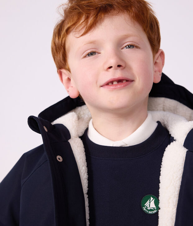 Einfarbiger Kinder-Parka halblang SMOKING
