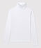 Rollkragenshirt aus Baumwolle für Damen weiss ECUME