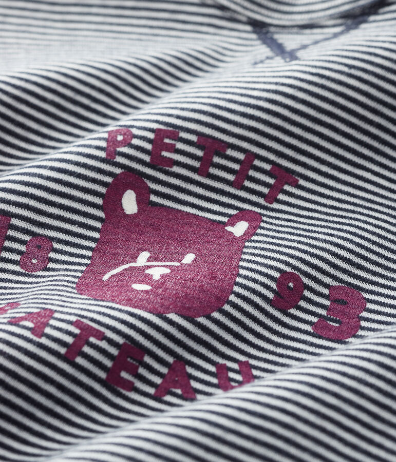 Baby-T-Shirt f&uuml;r Jungen blau/weiss