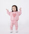 Einfarbiges Baby-Sweatshirt aus Baumwolle rosa CHARME