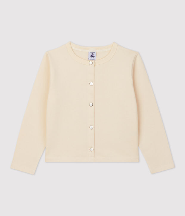Cardigan aus Baumwolle f&uuml;r M&auml;dchen naturfarben